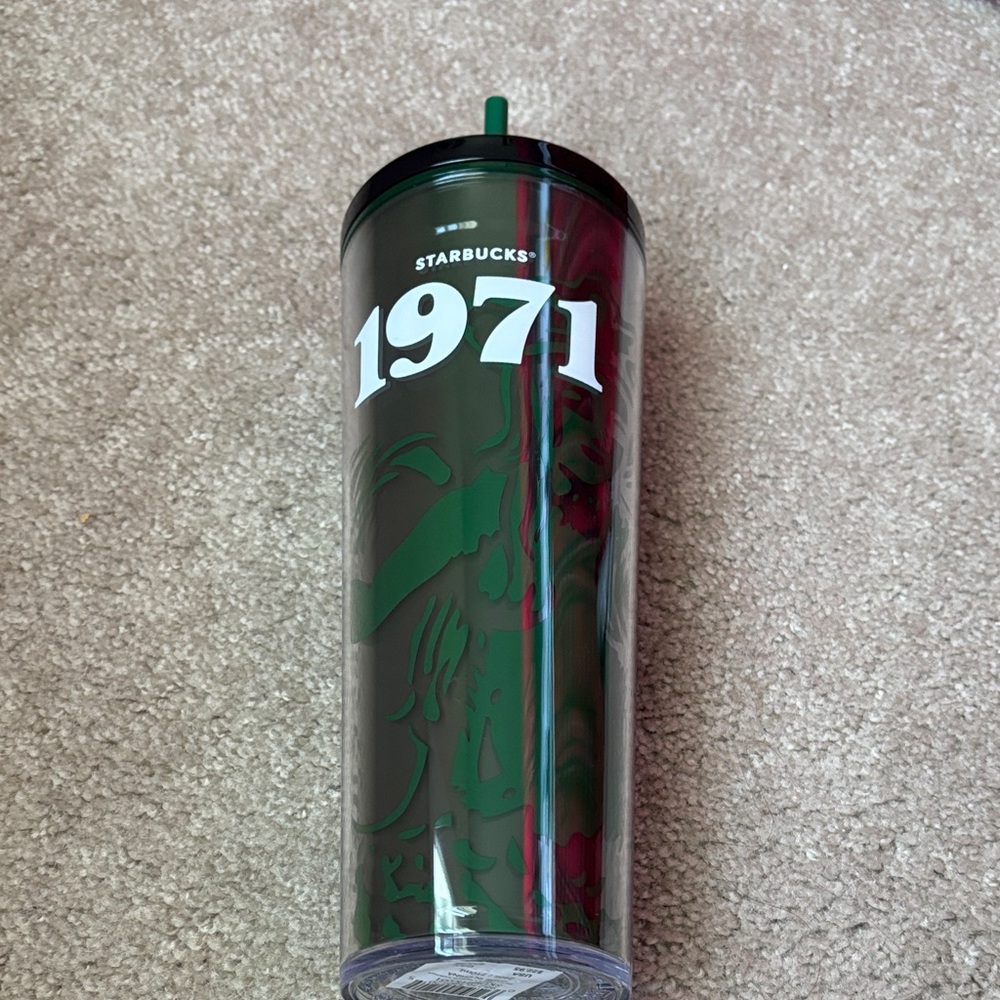 Starbucks venti 1971 Dark Green Tumbler nwt